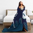 thumbnail image 5 of ZICANCN Anti-Pilling Flannel Bed Throw Blankets Skeleton Cartoon -Couch-Ultra-Soft Micro Fleece Sofa Bed Camping Travel Blanket for Adults Skeleton Spooky Design 40"x30", 5 of 8