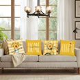 thumbnail image 5 of Sunflower Pillow Covers 12x12 Set of 4 Summer Throw Pillow Covers Yellow Flower Pillow Covers Cushion Covers Square Cotton Linen Pillow Cases for Couch Sofa Patio Outdoor Home Decorations(12 Inch), 5 of 5