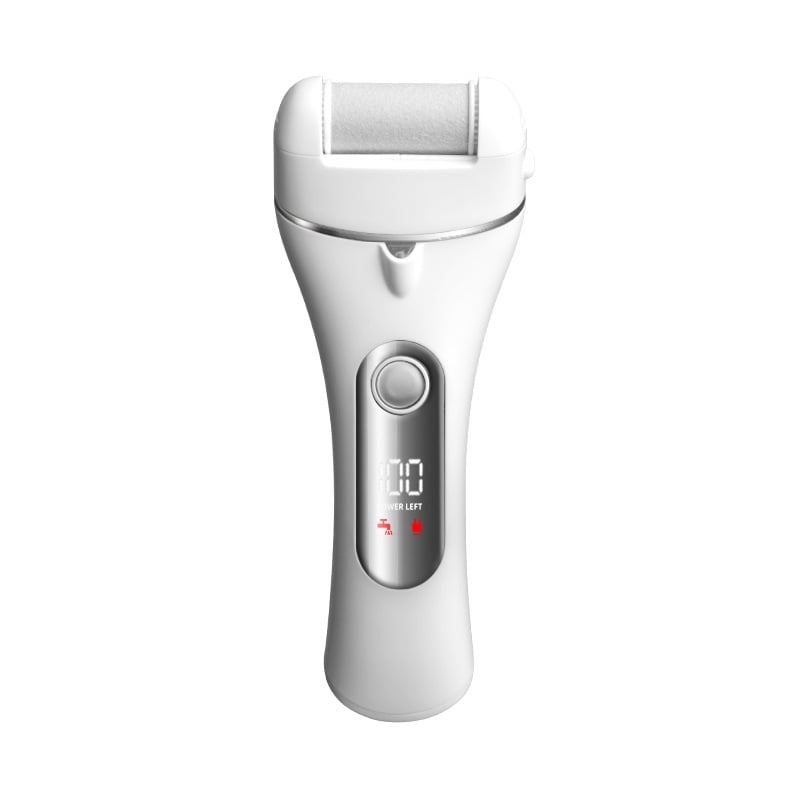 Rechargeable Electric Callus Remover with LCD Display - Professional Foot File for Dead Skin, Cracked Heels & Hard Calluses, Cordless Pedicure Tool with 2 Speeds & 3 Roller Heads for Home Foot Care