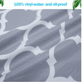 thumbnail image 4 of Waterproof Round Table Cover Fitted Clear Vinyl Tablecloth Elastic Oil-proof Wipeable Indoor Outdoor Plastic Table Cover Blue Leaf, 4 of 5