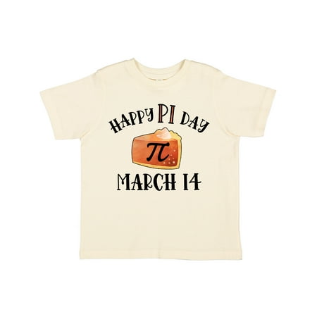 

Inktastic Happy Pi Day March 14 Pumpkin Pie Slice Gift Toddler Boy or Toddler Girl T-Shirt