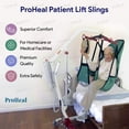 thumbnail image 6 of Proheal Full Body Solid Fabric Polyester Lift Sling (XL) 56"L x 43" - Universal Sling for Patient Lifts, 6 of 8