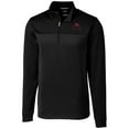 thumbnail image 2 of Men's Cutter & Buck Bobby Bowden Black Florida State Seminoles Big & Tall Traverse Stripe Quarter-Zip Pullover Jacket, 2 of 3