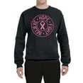 thumbnail image 2 of Believe Hope Awareness Unisex Crewneck Graphic Sweatshirt, Black, Small, 2 of 3