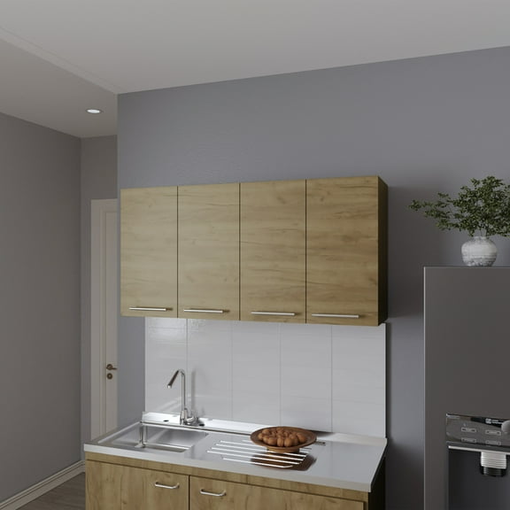 Miekor Furniture Kitchen Cabinet Durham, Kitchen, Macadamia 07504
