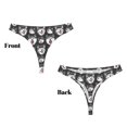 thumbnail image 3 of Balery Husky Tangas de Algodón para Mujer con Estampado – Ropa Interior Sexy, Transpirable, G-string-4X-Large, 3 of 6