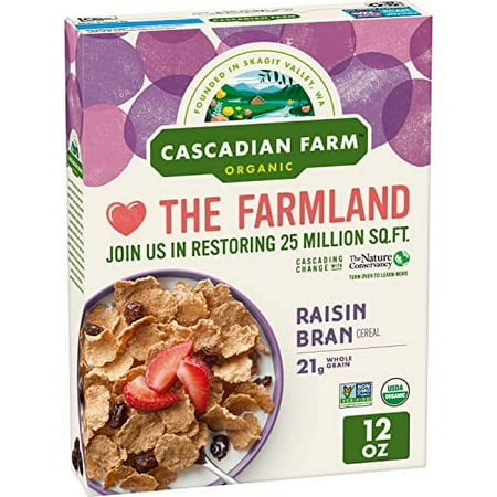 Cascadian Farm Organic Raisin Bran Cereal, 12 oz