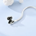 thumbnail image 2 of NARMO European 925 Sterling Silver 5A Zircon Heart Clasp Snake Bracelet fit Charms Beads Pendant for Women Jewelry, 2 of 6