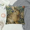 thumbnail image 2 of Creowell Rabbit Floral Beatrix Potter Modern Rustic Decorative Couch Pillow Cases with Zipper Home Decor Throw Pillow Cover 1PC Zipper Closure All Year Round Suitable Size 18x18in, 2 of 5
