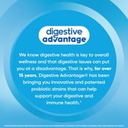 Digestive Advantage Daily Probiotic Gummies, Natural Fruit Flavors, Helps Protein Absorption, Supports Immune Health, Gut Health, 60 Gummies