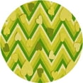 thumbnail image 1 of Ahgly Company Tapis d'Intérieur Lavable en Machine Carré Vert Pistache Transitionnel, 3 Pieds Carré, 1 of 7