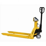 Wesco 272755 27.5 in. W x 48.25 in. H x 62.5 in. D Manual High Lift Pallet Truck