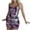 Dark Gray, variant on Women's Tie Dye Pajama Sets Sleeveless Crop Cami Tops and Hot Shorts 2 Piece Pjs Set Y2K Nightwear Outfits