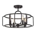 thumbnail image 5 of Savoy House Santina Convertible Semi-Flush in English Bronze, 5 of 5