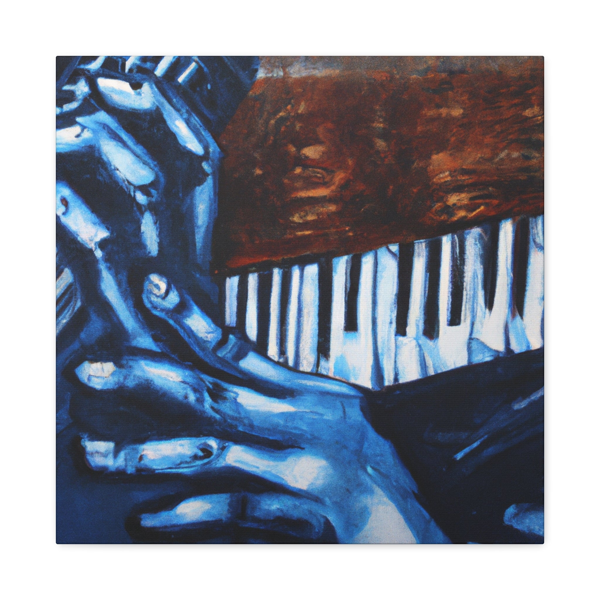 "Harmonica Blues Mural" - Canvas