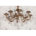 thumbnail image 2 of Kimberly, Allen 14x11 Black Ornate Wood Framed with Double Matting Museum Art Print Titled - Blush Chandelier V2, 2 of 4
