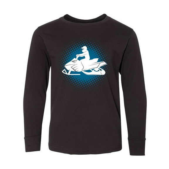 Inktastic Snowmobile Winter Extreme Sports Long Sleeve Youth T-Shirt