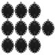 thumbnail image 5 of 10 piezas de aleación de zinc vintage ovalado camafeo Base colgante Base bandeja en blanco fabricación de joyas artesanía Macarena Colgante de la base del camafeo, 5 of 8