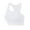 White, variant on Cathalem Bras for Women Full Coverage Women's Sports Bra Strappy Bra Backless Padded Yoga Crop Top(White,XXL)