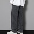 thumbnail image 4 of Mens Baggy Jeans Summer Thin Daily Solid Color Casual Jeans And Pants Gray 2XL Jeans for Men, 4 of 6