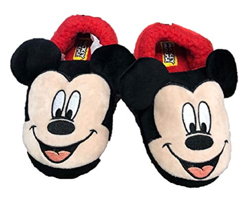 Free Ship Toddler Boys Slippers Disney Mickey Mouse Size 9/10 