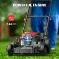 thumbnail image 3 of Amerisun 21" Gas Lawn Mower, 144cc Engine, 2-in-1 Mulching & Side Discharge, 6-Position Height Adjustment, 3 of 6
