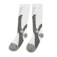 thumbnail image 2 of Calcetines de compresión deportivos transpirables absorción de impacto muscular blanco 1 par de calcetines de compresión atléticos para hombres y mujeres XXL 39-45 YUNYI BRAND  Deportes, 2 of 8