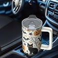 thumbnail image 5 of Halloween Tumbler 30 oz with Handle and Straw Haunted Ghost Travel Cup Halloween Birthday Gifts for Women Insulated Mug, 5 of 5