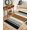 Modern Brown Black, variant on Modern Brown Black Kitchen Runner Rug 2'x4', Boho Contemporary Geometric Striped Washable Rug with Tassels, Non Slip Woven Cotton Bathroom Rugs Hallway Carpet for Foyer Bedroom Entry Back Door Decor