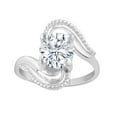 thumbnail image 1 of Sterling Silver with Natural White Topaz Solitaire Ring, 1 of 1