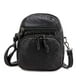 thumbnail image 2 of Bolso de hombro mini bolso cruzado | Bolso de cuero lavado con diseño de múltiples compartimentos | Correa ajustable | Soporte para teléfono celular de gran capacidad | Monedero | 23x19x11cm, 2 of 4