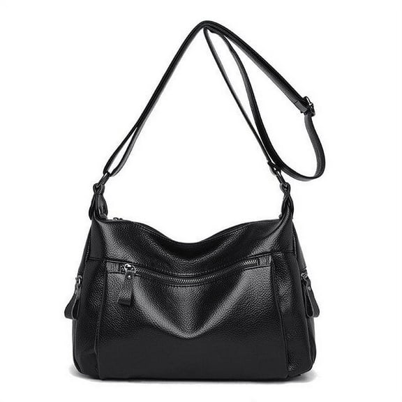 JUYGO Simple Black Women Shoulder Bags sac a main Crossbody Bags Female Vintage Leather Messenger Bag Bolsa Femininas Designer Handbag