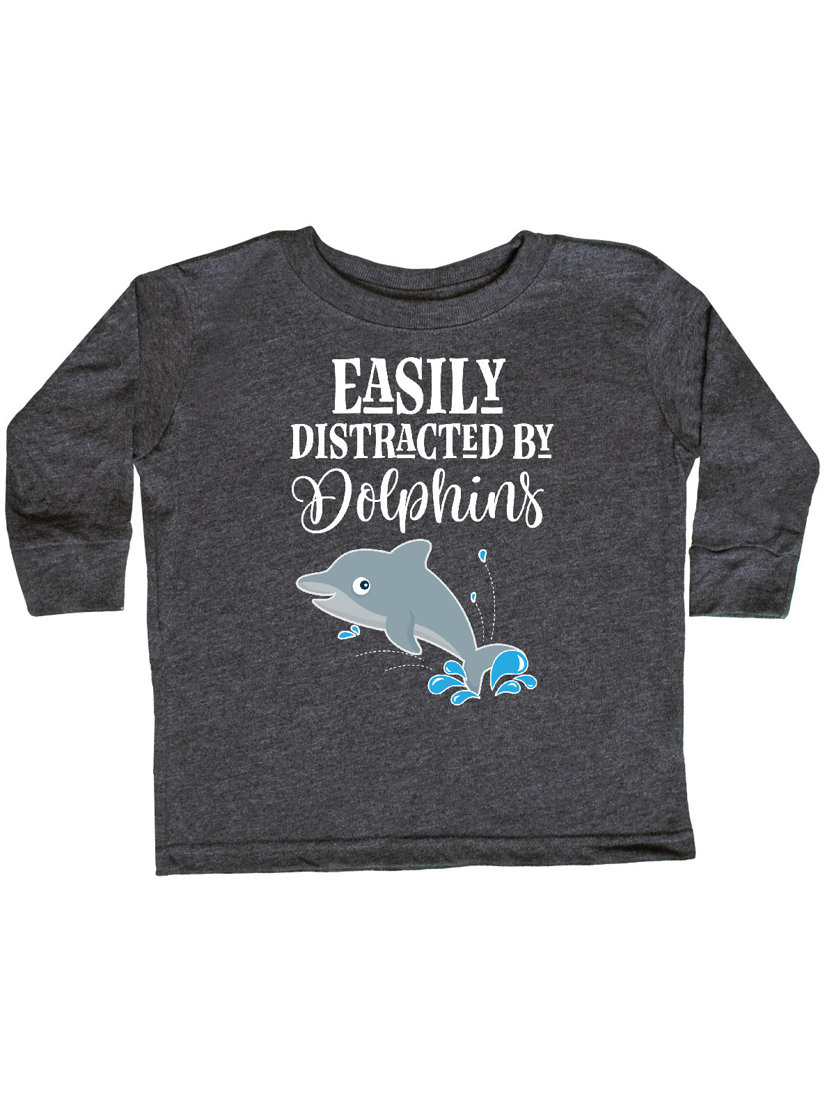inktastic Easily Distracted by Dogs Toddler Long Sleeve T-Shirt