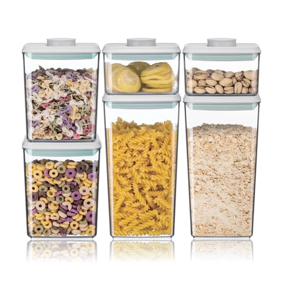 Juego de contenedores de almacenamiento de alimentos Ankou herméticos, 6 piezas, sin BPA