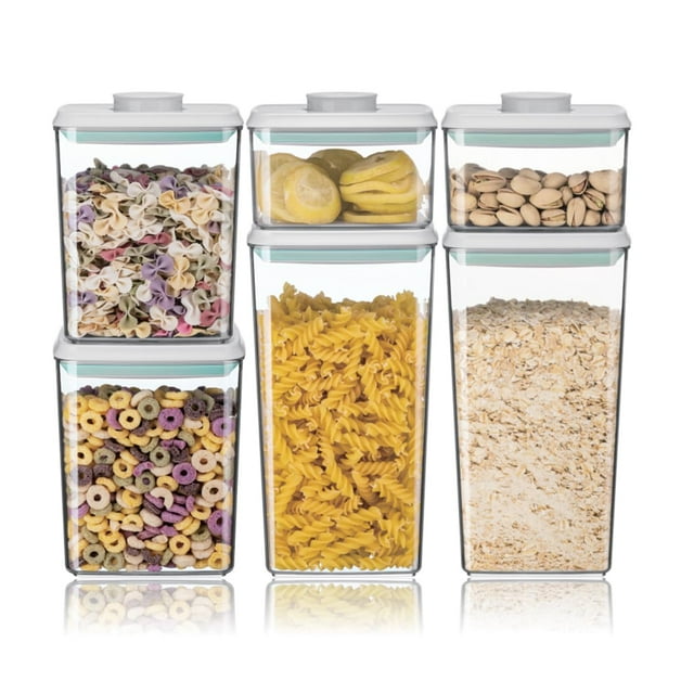 Juego de contenedores de almacenamiento de alimentos Ankou herméticos, 6 piezas, sin BPA
