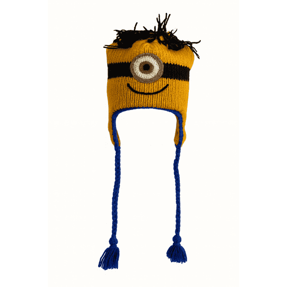 Smart Minions Woolen Animal Hat Hand-Knitted with Micro Fleece Lining for Children, Teens & Adults