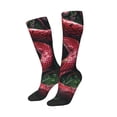 thumbnail image 3 of Salouo Red Viper Jungle Intensity Print Women's Men's Ankle Socks 1-pack Casual Athletic Socks for Unisex Adult Moisture-Wicking Socks for Daily Wear/Running/Sport, 3 of 8