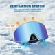 thumbnail image 5 of Gafas de esquí y snowboard EXP VISION con lente magnética antivaho UV400, 5 of 7