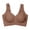 Coffee, variant on Shaoxi Bras for Women Supportive Wireless Push Up Bra Full Coverage No Underwire Seamless Plus Size for Older Women