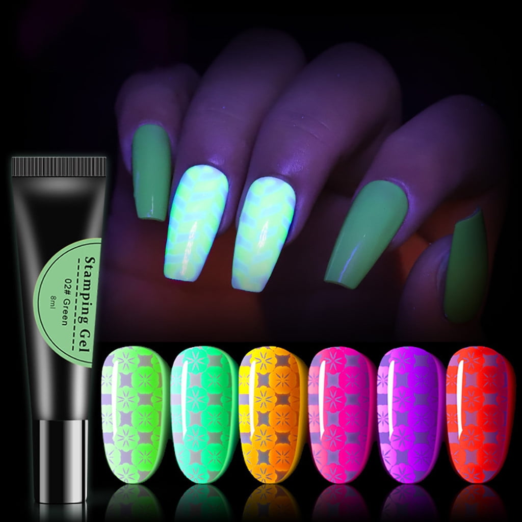 Neon Fluorescent Fluorescent Nail Polish Set Non Toxic Glow In The Dark  Varnish Lacquer Paint For Women Wholesale From Carloas, $38.43