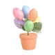 thumbnail image 1 of Decoración de Pascua, jarrón de espuma de huevo de Pascua, adornos falsos de primavera, ramo de flores artificiales para fiesta, boda, hogar , huevo 17cmx7cmx7cm, 1 of 8