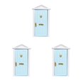 thumbnail image 1 of Ounissouiy 1 Juego de suministro de casa de juguete útil 1/12 mini puertas de pequeñas modelos de muebles de para escena DIY muebles para el Type1 NO1, 1 of 6