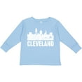 thumbnail image 3 of Inktastic Cleveland Skyline Grunge Boys or Girls Long Sleeve Toddler T-Shirt, 3 of 5