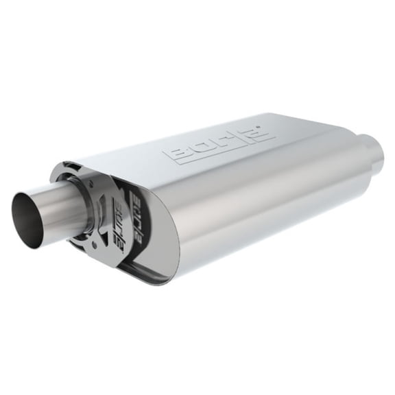 Borla 400853 Stainless Steel Single Wall Oval Exhaust Muffler