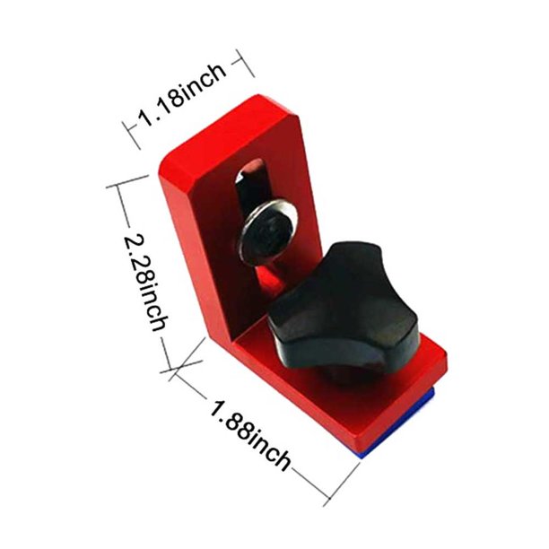Speravity 30/45 T-tracks T-slot Backing Connector Rail Chute Connector Limitador de ranura deslizante Track Carpintería Herramienta Mitre T-stop Aluminio Artesanía Speravity TO005159-00