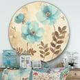 thumbnail image 2 of Designart 'Blue Coppys Cottage Flowers II' Art Mural en Métal Style Ferme - Disque de 36, 2 of 5