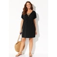 thumbnail image 3 of Swimsuits for All Women's Esme Lace Up Cover Up Dress, 3 of 5