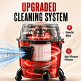 thumbnail image 2 of Multi Functional Wet/Dry Vacuum Cleaner with 4m Extended Power Cord, 10 Nozzles, 3 Filters and Various Cleaning Accessories, 1.6HP Powerful Suction, Lightweight Portable Bucket Design, Ideal for Cars, 2 of 8