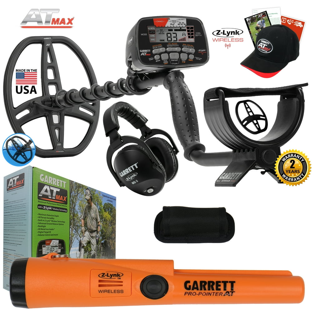 Garrett AT MAX Waterproof Metal Detector with Pro Pointer AT ZLynk
