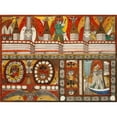 thumbnail image 2 of Adolf Wölfli 18x14 Gold Ornate Wood Frame and Double Matted Museum Art Print Titled - The Terrible Giants - Brunst Deer Giants - City, Mother - Kohrn, - East - Wall - Hall (1922), 2 of 4
